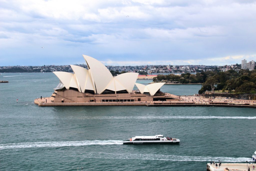 Australia in agosto Sydney Opera House vista
